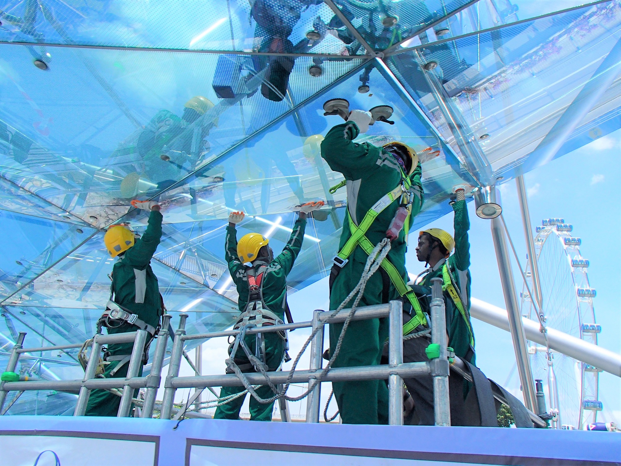 Replacement Of Glass Panels Skylight Curtain Wall Bms Group